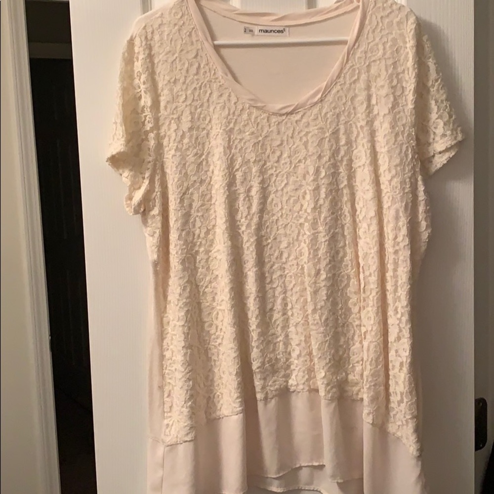 Lace detail shirt